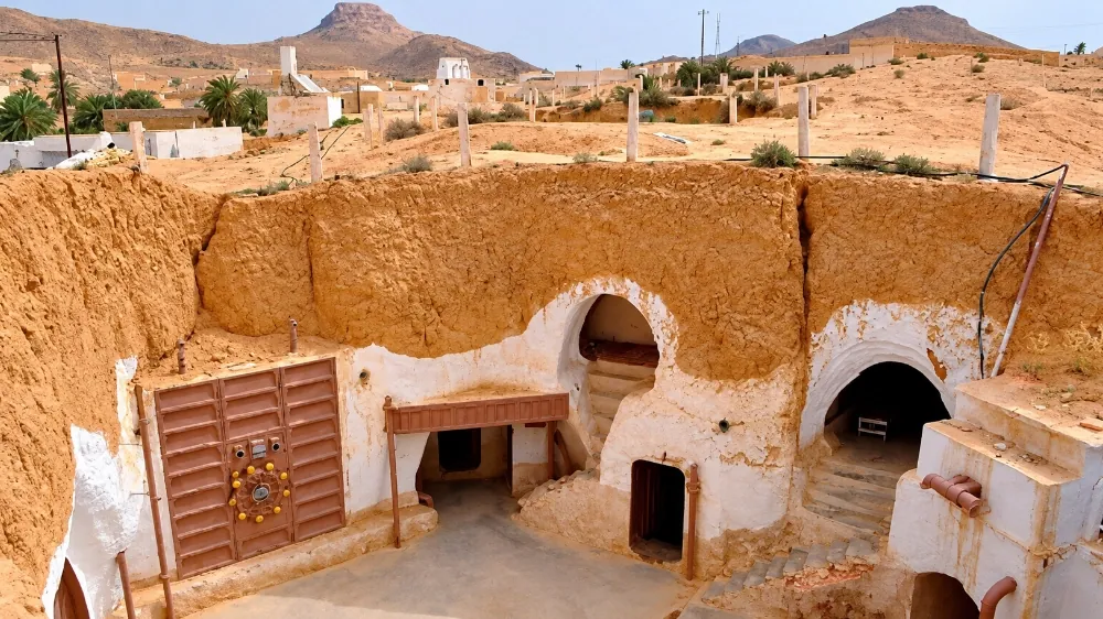 Hôtel Sidi Driss à Matmata, maison troglodyte et décor de Star Wars