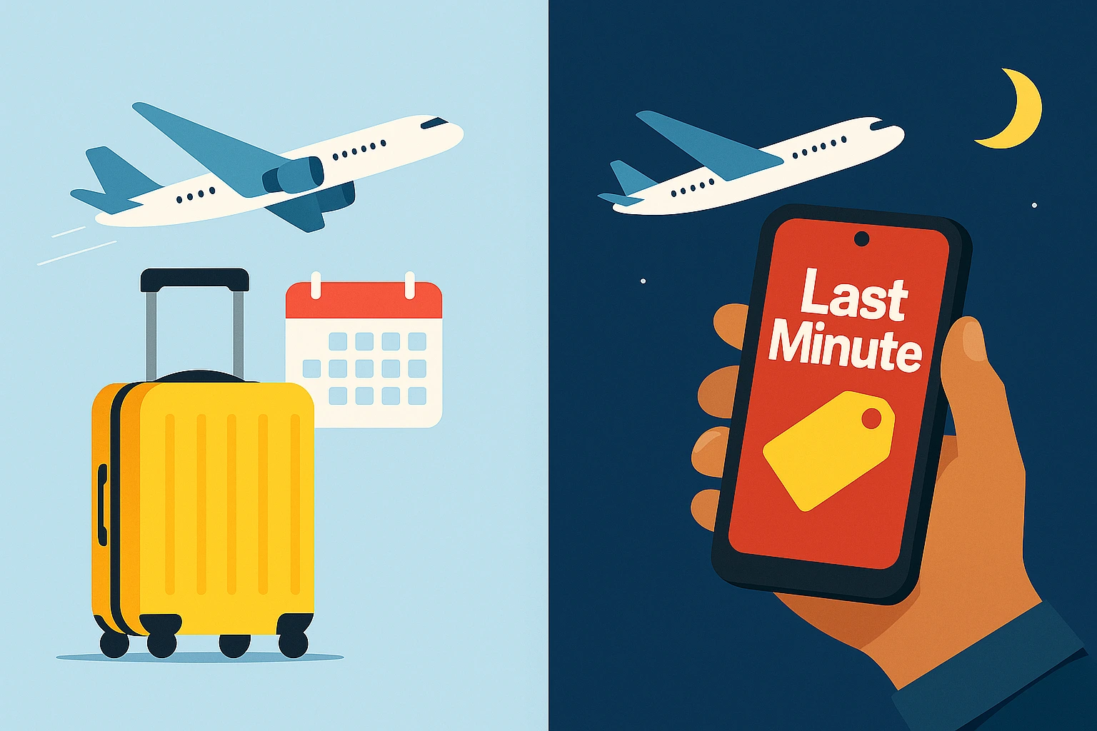 réservation billet d’avion tôt ou dernière minute