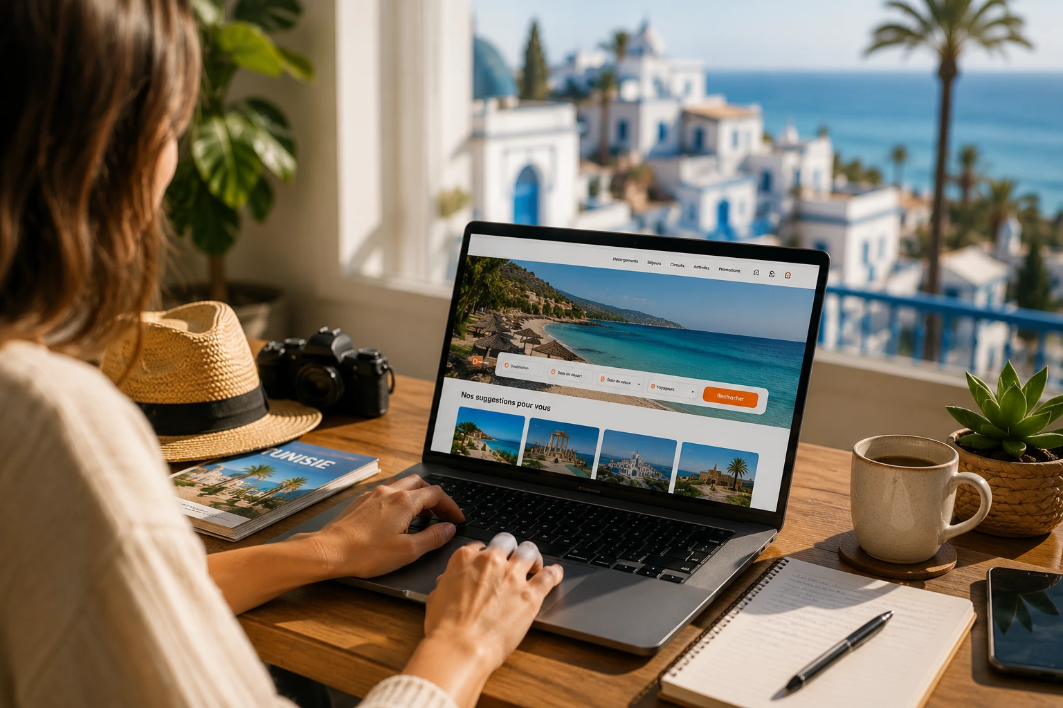Réservation en ligne pour un voyage en Tunisie