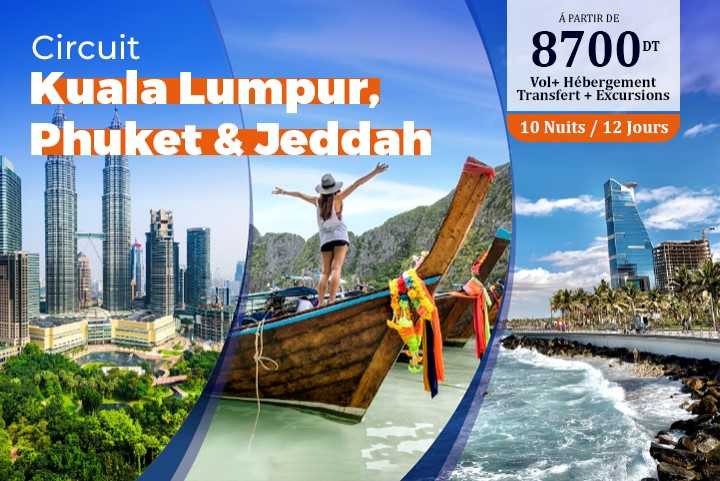 3N KUALA -5N PHUKET -2N JEDDAH