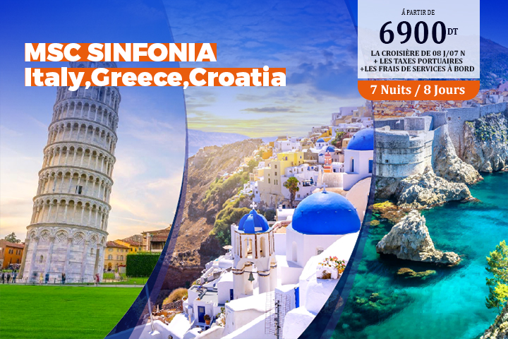 MSC SINFONIA - Italy,Greece,Croatia