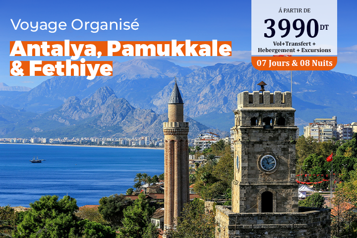 Antalya – Pamukkale – Fethiye