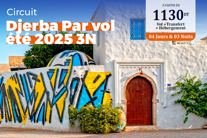 Djerba Par vol été 2025 3N/4J