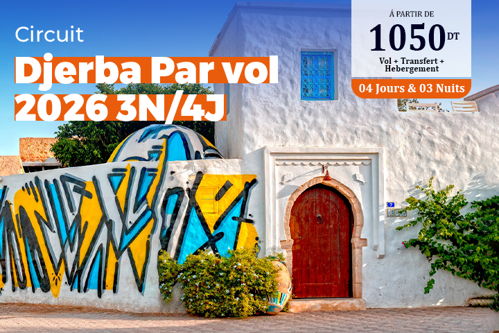 Djerba Par Vol 2026 3N/4J